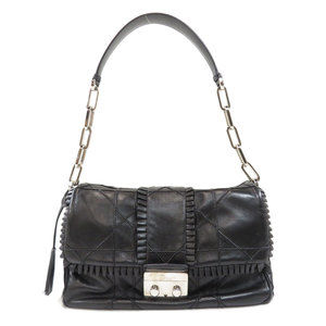 Christian Dior New Rock Handbag Lambskin Black
